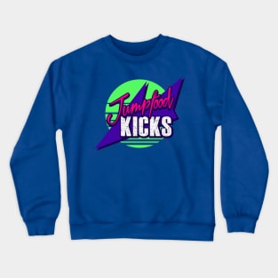 Jumpfood Kicks-80s Green Crewneck Sweatshirt